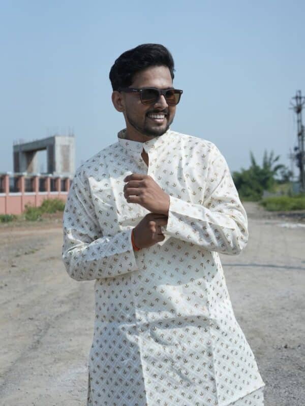 Men’s Cotton Ethnic Kurta – Traditional & Festive Wear
